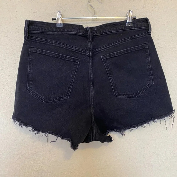 Abercrombie & Fitch‎ The 90s Relaxed Cutoff High Rise Shorts Curve Love Sz 32 14 - Picture 7 of 10